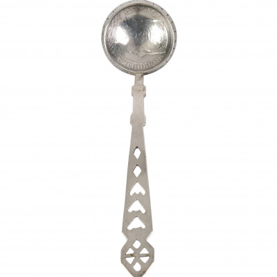 Silver spoon from coin "5 Lati 1932"