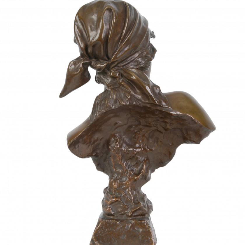 Bronze bust "Bohemian Girl"