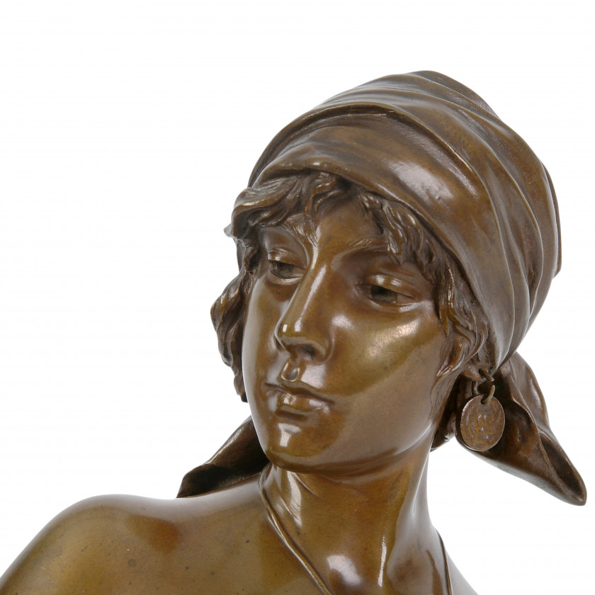 Bronze bust "Bohemian Girl"