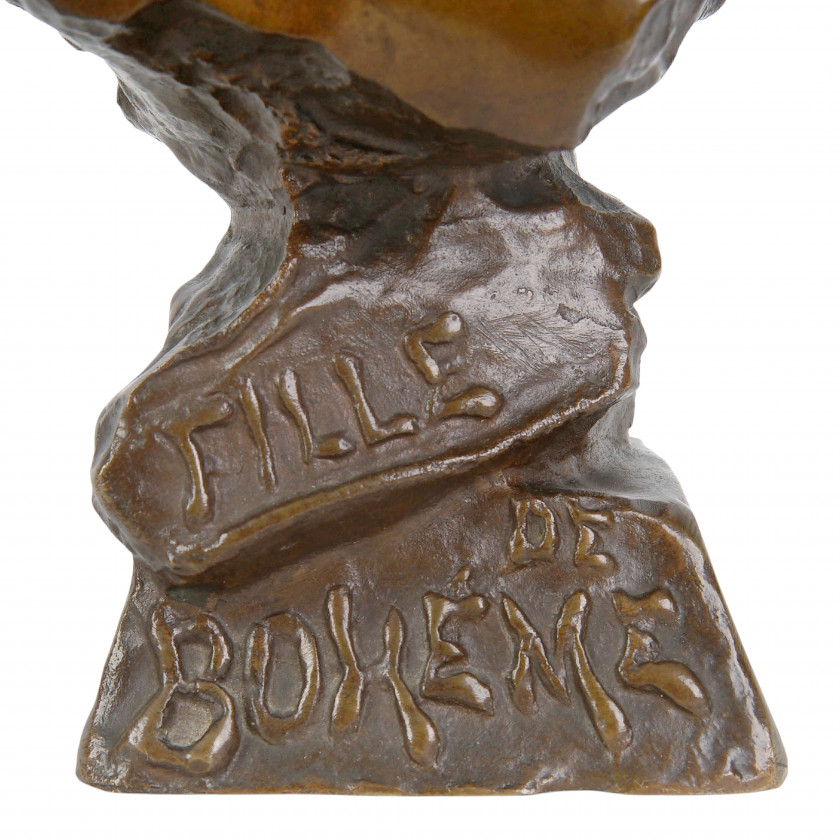 Bronze bust "Bohemian Girl"
