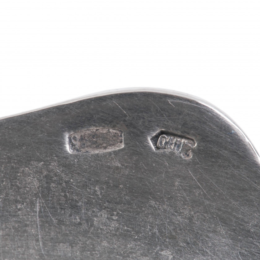 Серебряная конфетница