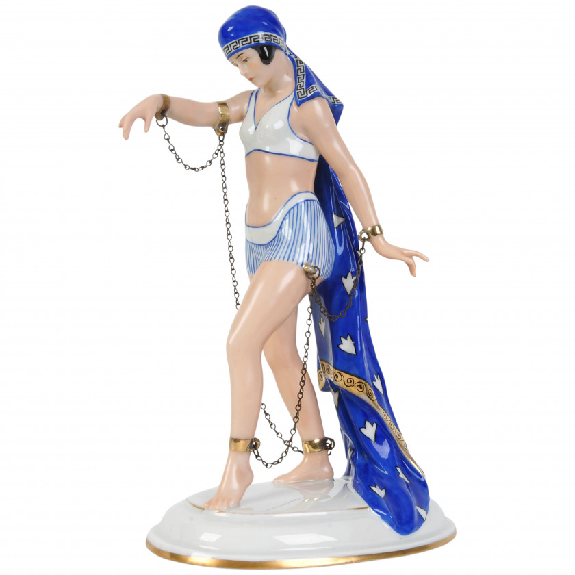 Porcelāna figūra "Verdzene dejotāja"