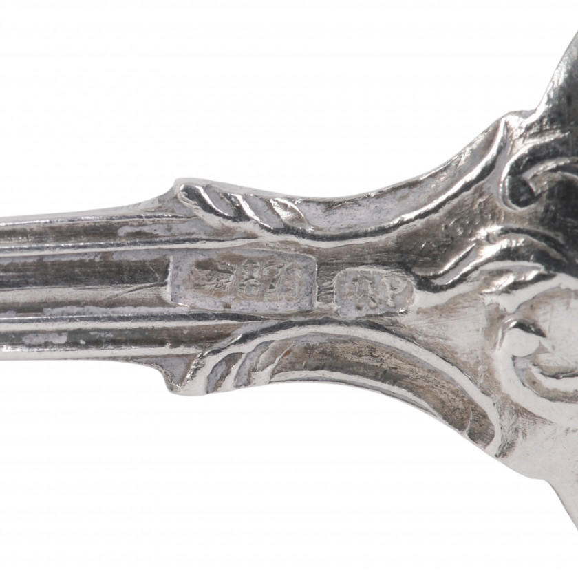 Sudraba kafijas karošu komplekts, 5 gab.