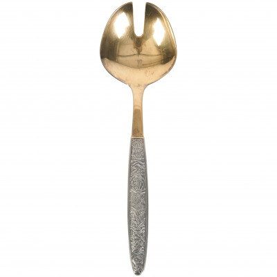 Silver serving spoon