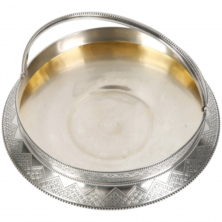 Серебряная конфетница