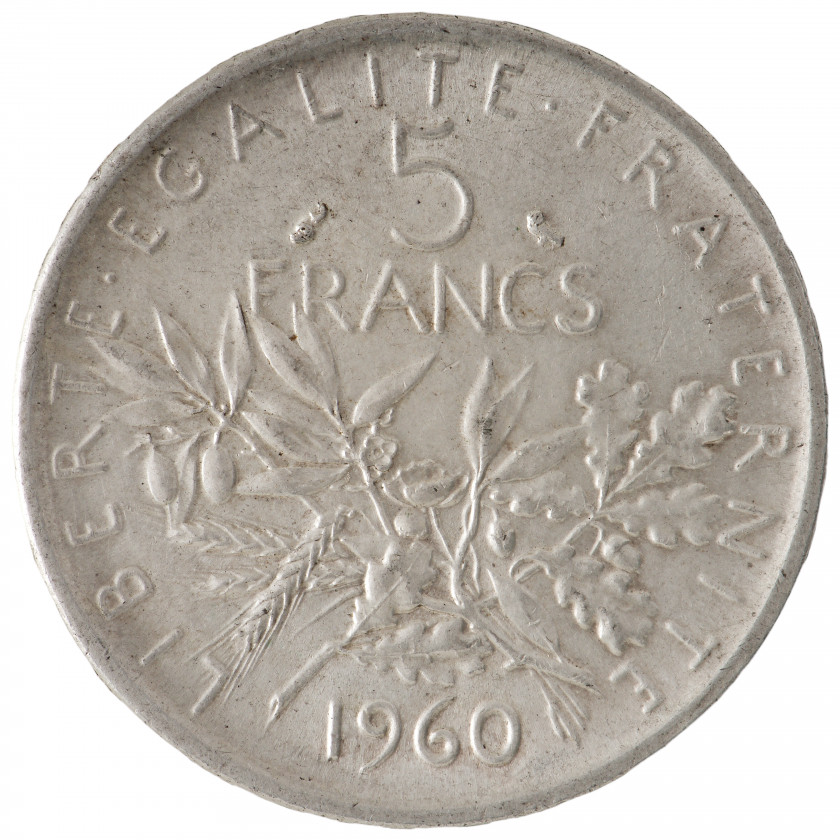 5 франков 1960 года, Франция, (UNC)