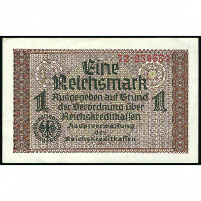 1 Рейхсмарка, Оккупированные территории Герма...