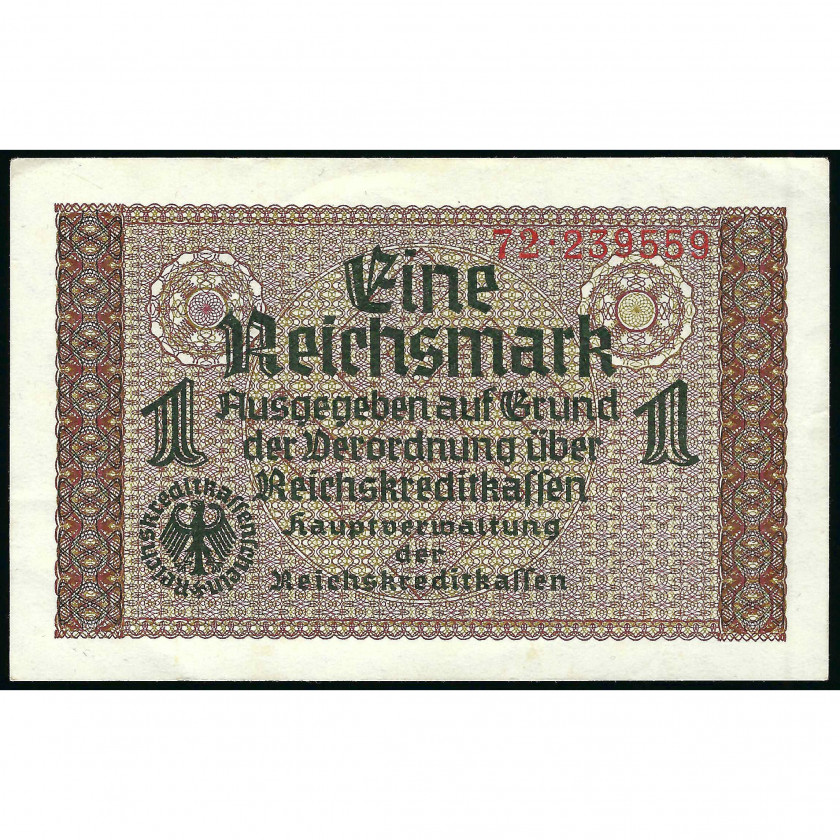 1 Reihsmarka, Vācijas okupētās teritorijas – Otrā pasaules kara laikā, 1940-45 (AU), Pick R136a
