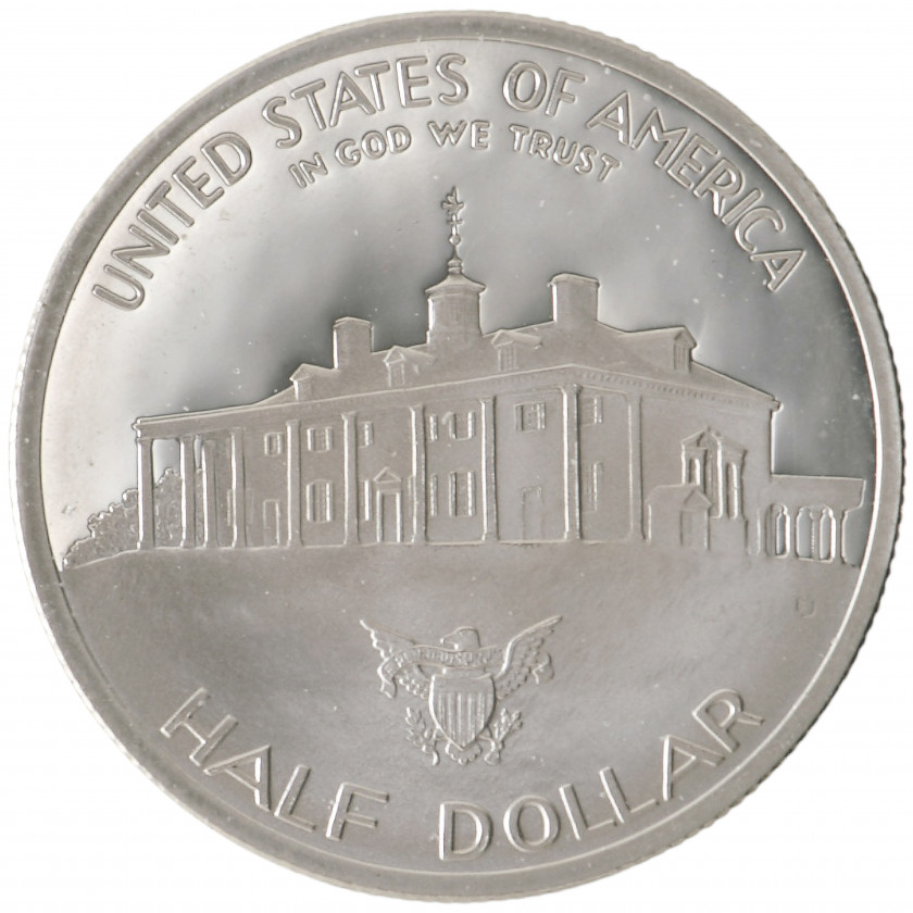 Полдоллара 1982 (S), США (Proof), 250-летие со дня рождения Джорджа Вашингтона, KM 208