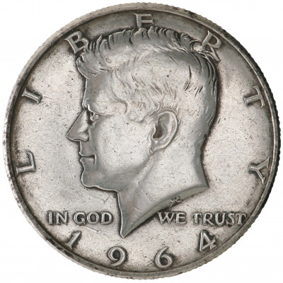 Half Dollar 1964 (D), USA (VF), KM 202