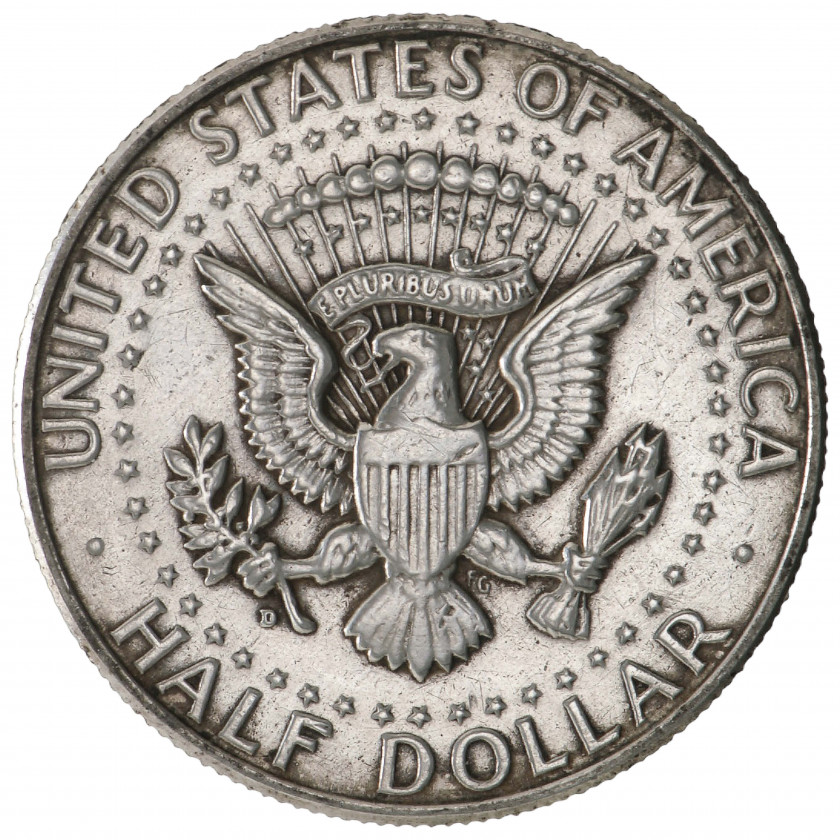 Полдоллара 1964 (D), США (VF), KM 202