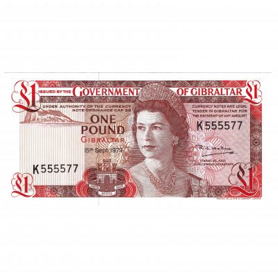 1 pound, Gibraltar, 1979 (XF+)