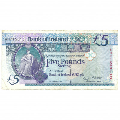 5 pounds, Ireland, 2013 (F)