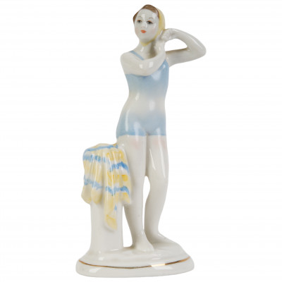 Porcelain figure "Young swimmer"