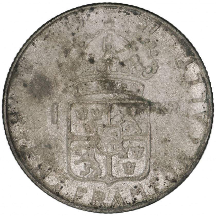 1 Krona 1957, Sweden (VF), KM 826