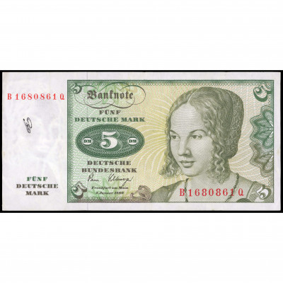 5 Deutsche Mark, Germany (Federal Republic)...