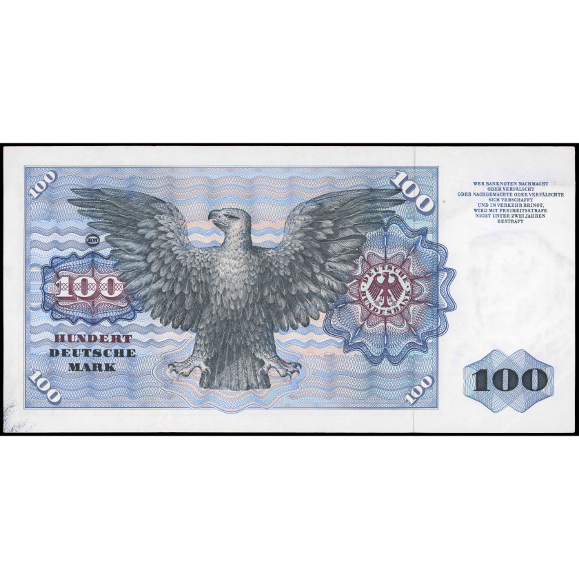 100 Deutsche Mark, Germany (Federal Republic), 1970 (XF), Pick 34a