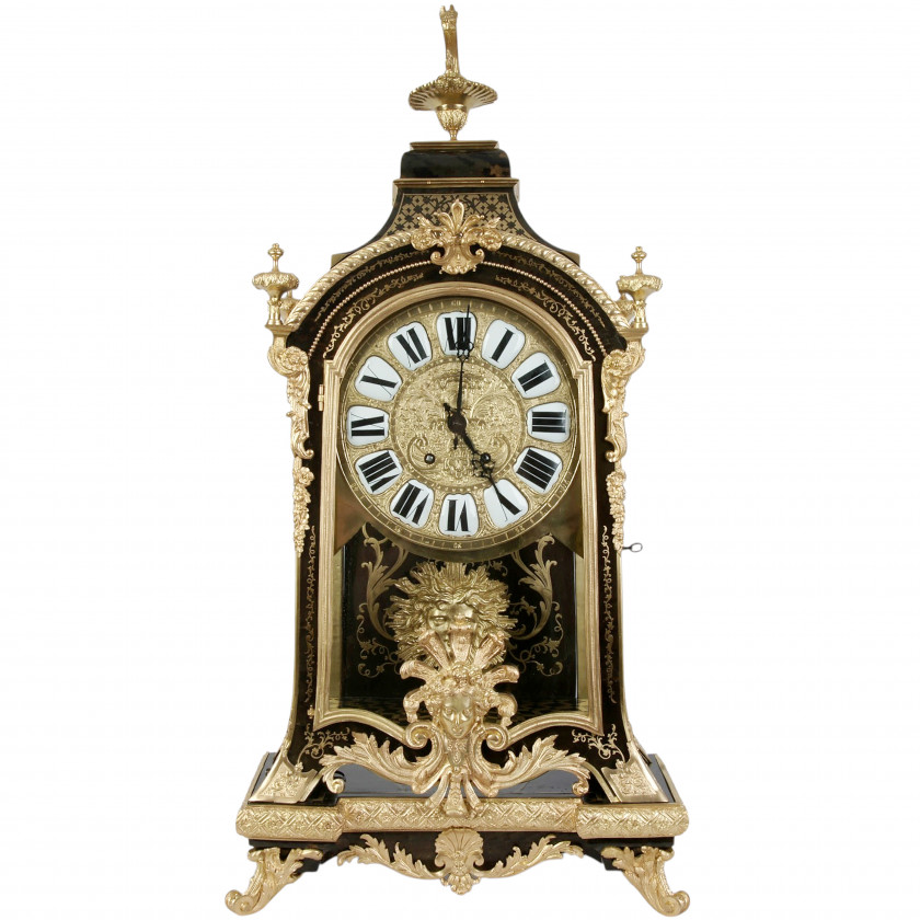 Boulle Style Mantel Clock with Ormolu Mounts