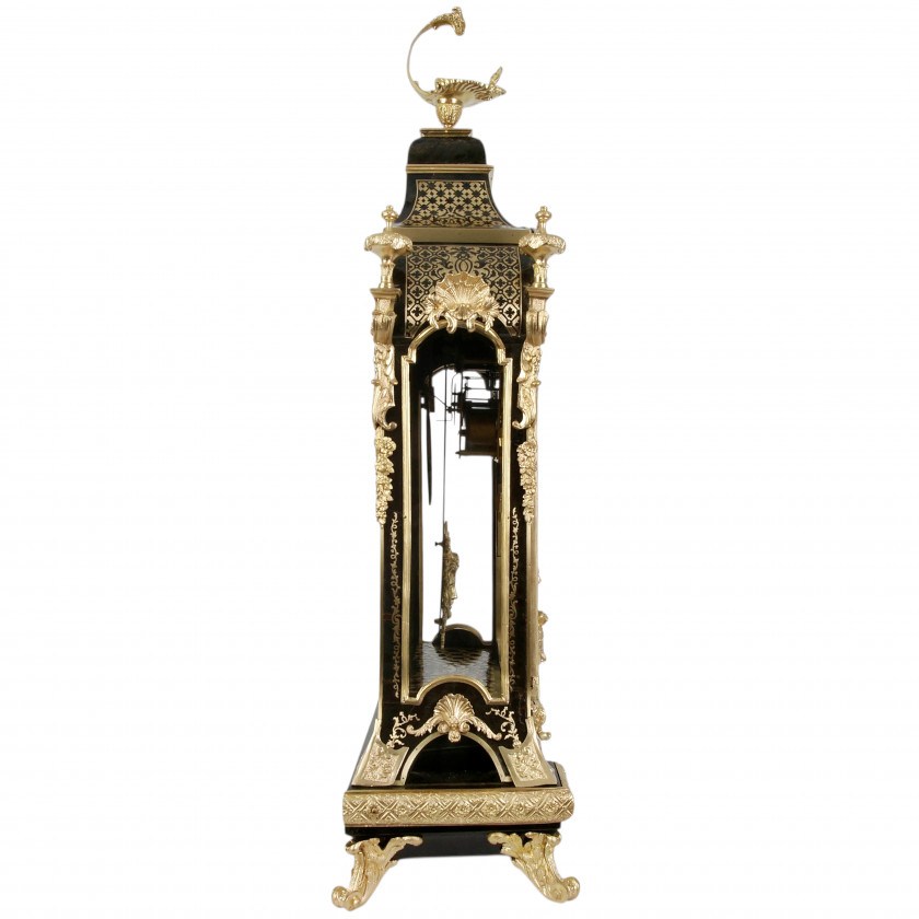 Boulle Style Mantel Clock with Ormolu Mounts