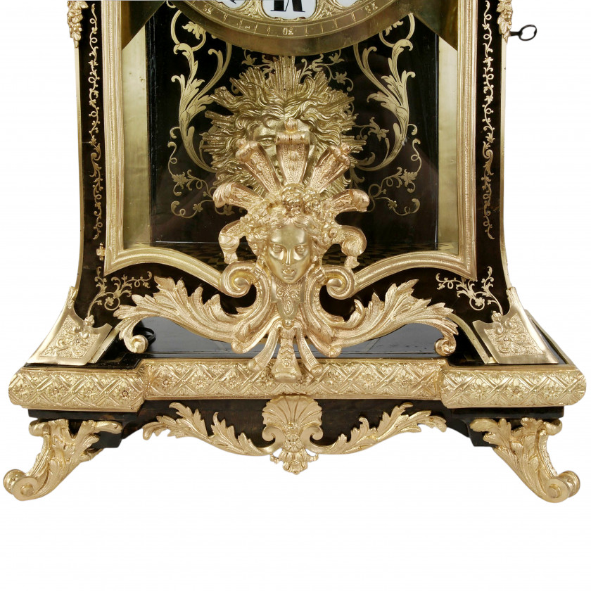 Boulle Style Mantel Clock with Ormolu Mounts