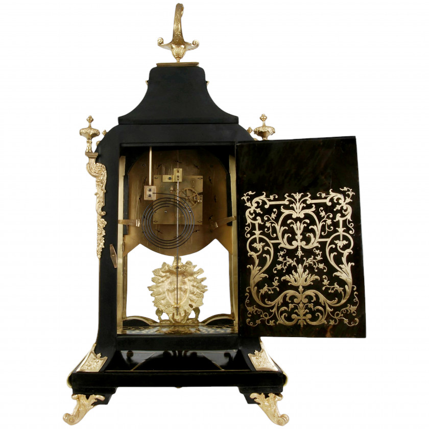 Boulle Style Mantel Clock with Ormolu Mounts