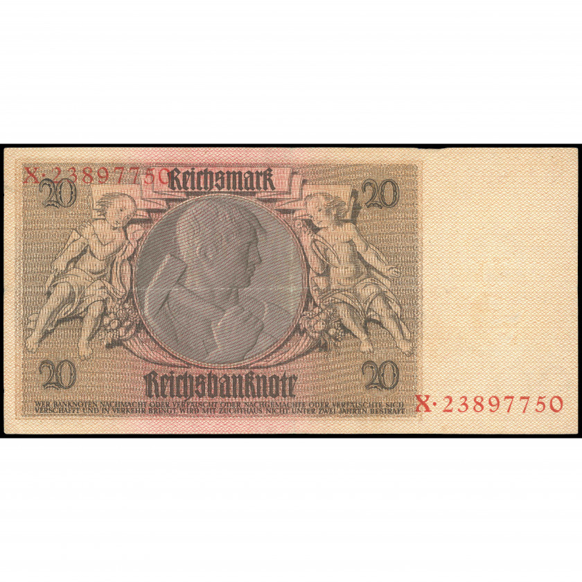 20 Рейхсмарок, Германия, 1929 (VF), Pick 181a