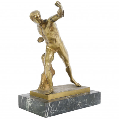 Bronze sculpture "Borghese Gladiator"