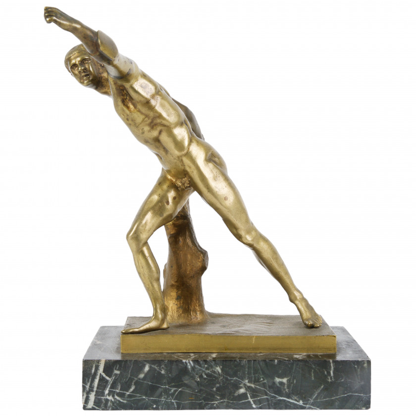 Bronze sculpture "Borghese Gladiator"