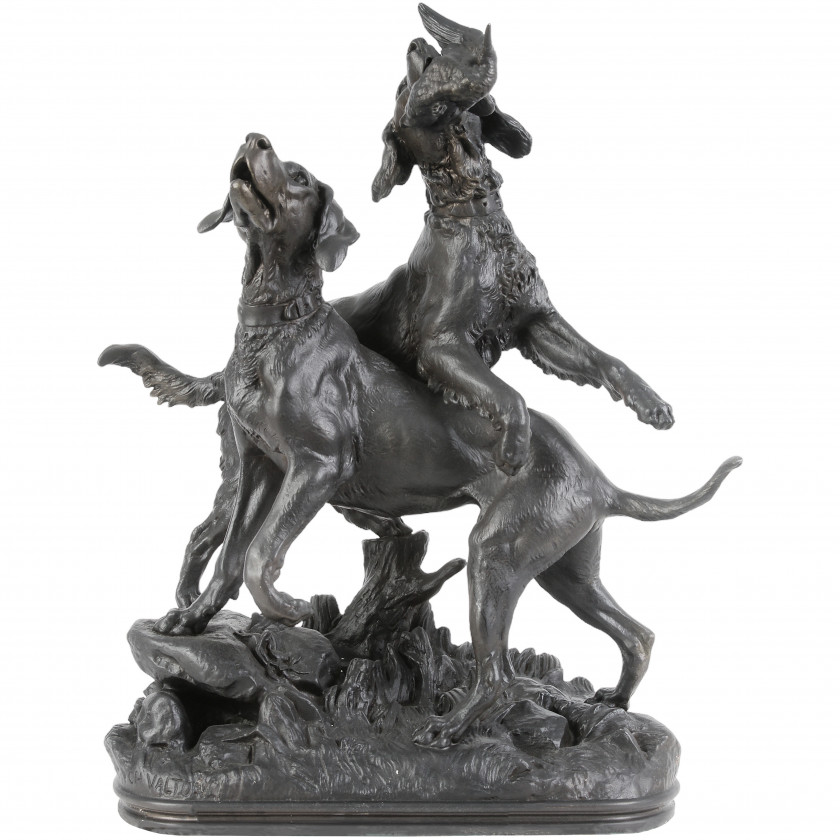Скульптура "Охотничьи собаки"