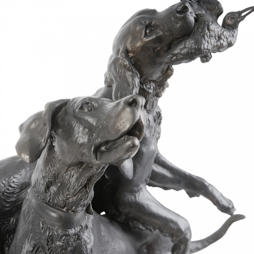 Sculpture "Hunting Dogs"