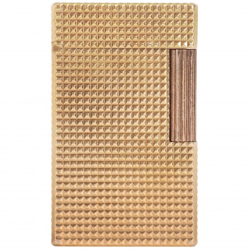 Зажигалка "S.T. DuPont Ligne 1 BR Regular, Gold plated diamond heads"