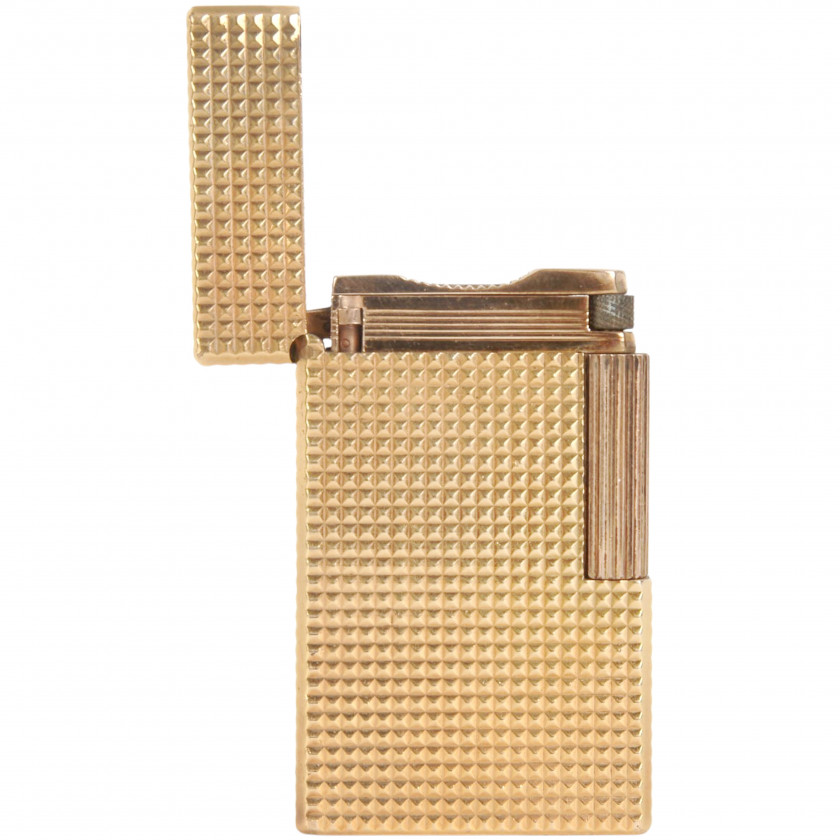 Зажигалка "S.T. DuPont Ligne 1 BR Regular, Gold plated diamond heads"