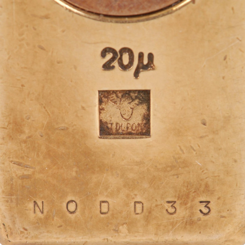 Зажигалка "S.T. DuPont Ligne 1 BR Regular, Gold plated diamond heads"
