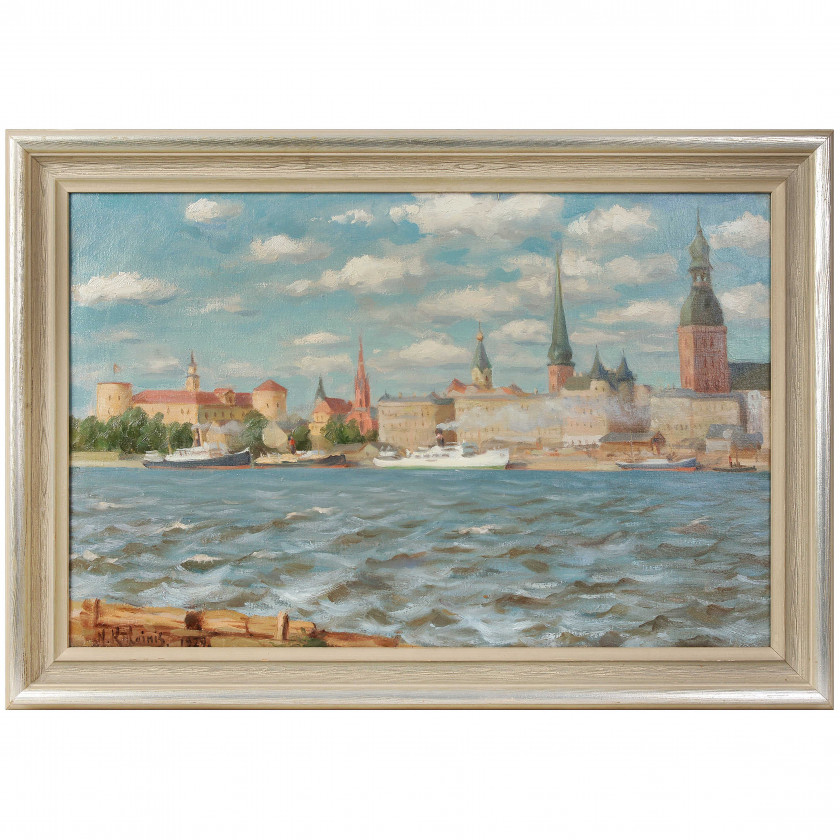 Painting "Panorama of Riga"