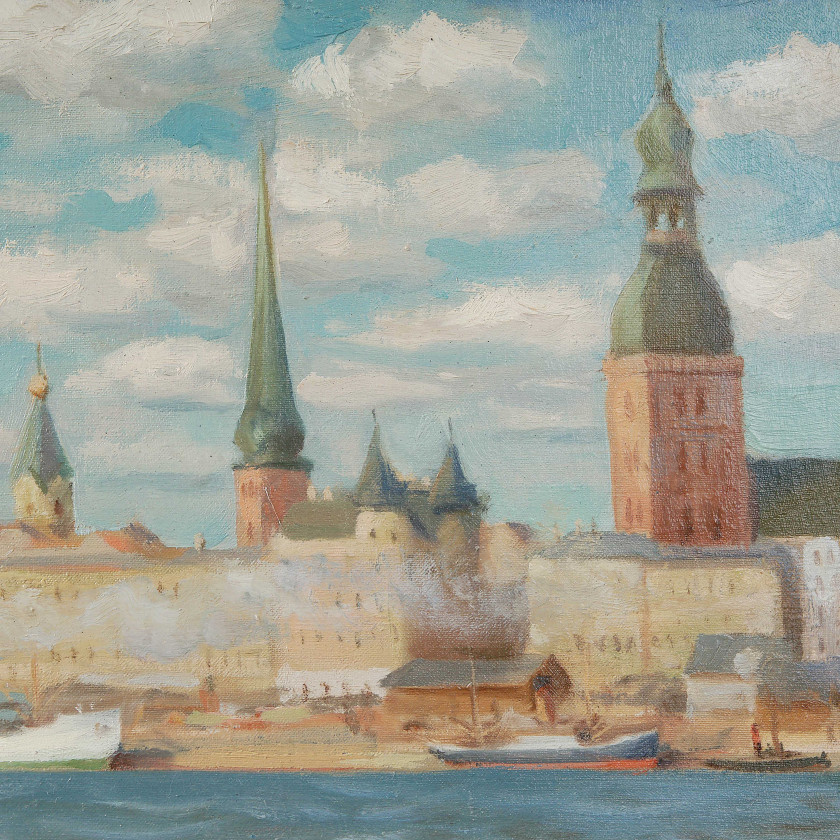 Painting "Panorama of Riga"