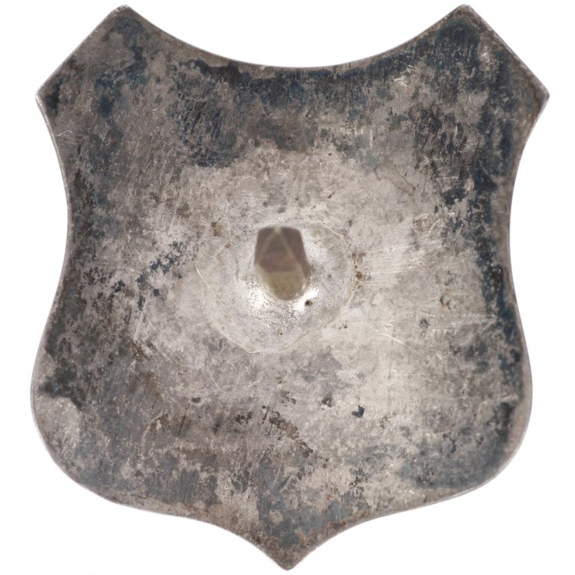 Commemorative Shield for a Banner Staff "Consecration of the Volunteer Fire Brigade’s Flag on the Occasion of Its 25th Anniversary, 1880 - 1905"