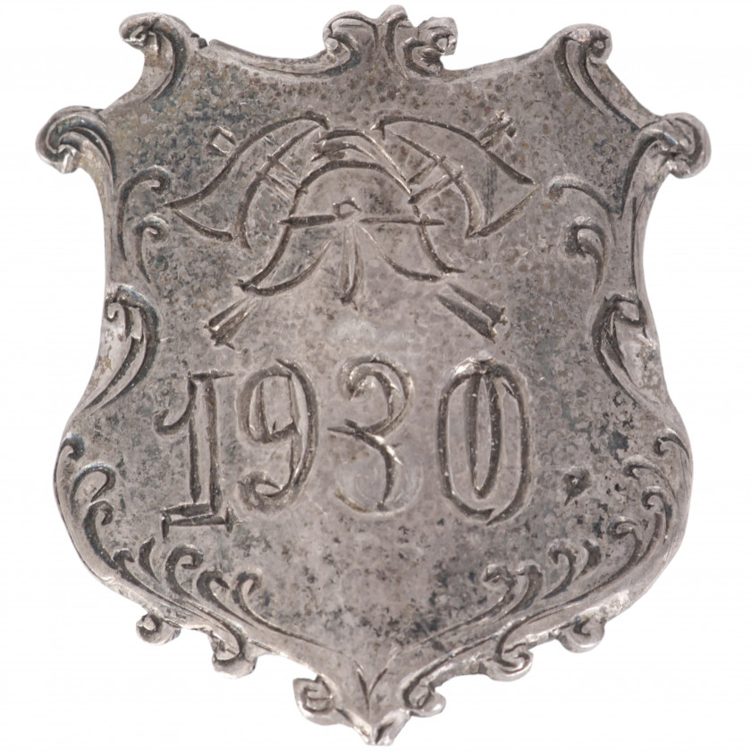Shield for a Banner Staff "Emblem of a Volunteer Fire Brigade, 1930"
