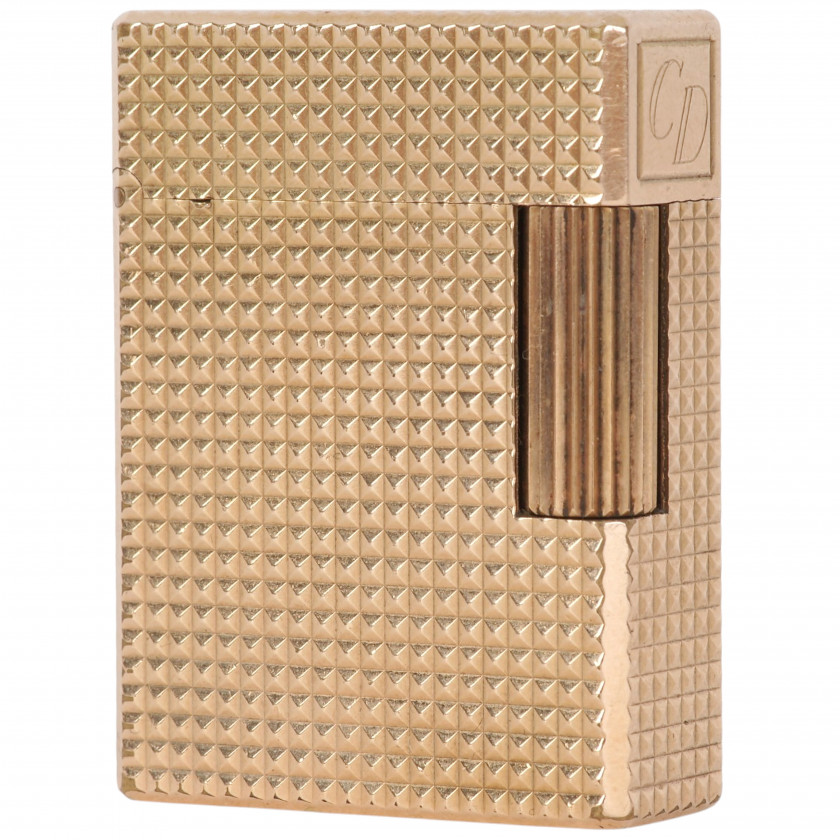 Зажигалка "S.T. DuPont Ligne 1 BR Small, Gold plated diamond heads"