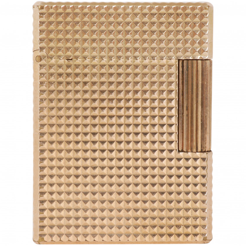 Зажигалка "S.T. DuPont Ligne 1 BR Small, Gold plated diamond heads"