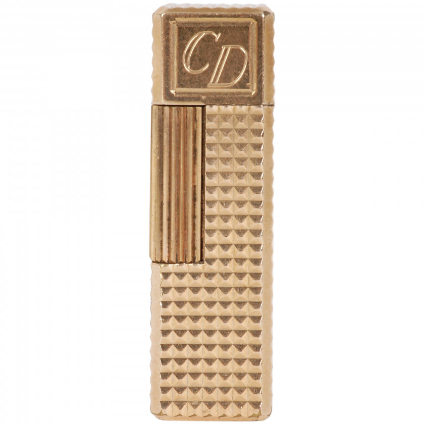 Зажигалка "S.T. DuPont Ligne 1 BR Small, Gold plated diamond heads"