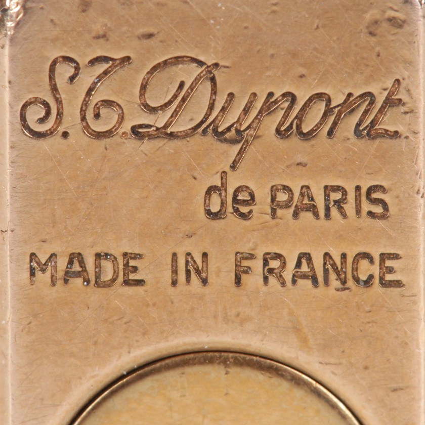 Зажигалка "S.T. DuPont Ligne 1 BR Small, Gold plated diamond heads"