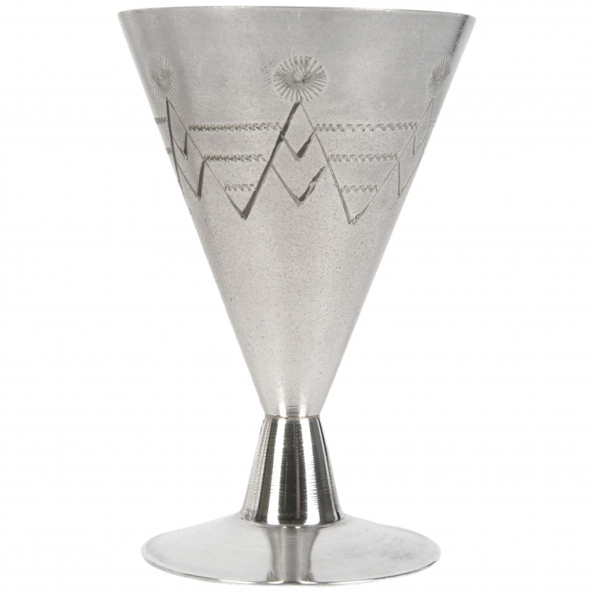 Set of silver shot glasses, 6 pcs.