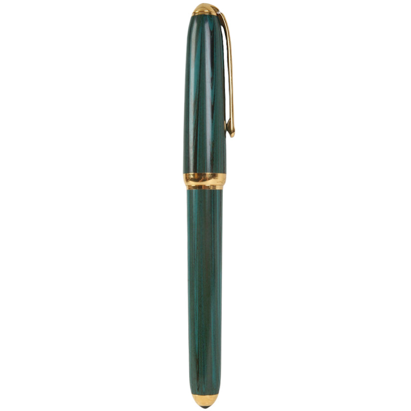 Pildspalva "Louis Cartier Dandy Green Ebonite & Gold Fountain Pen"