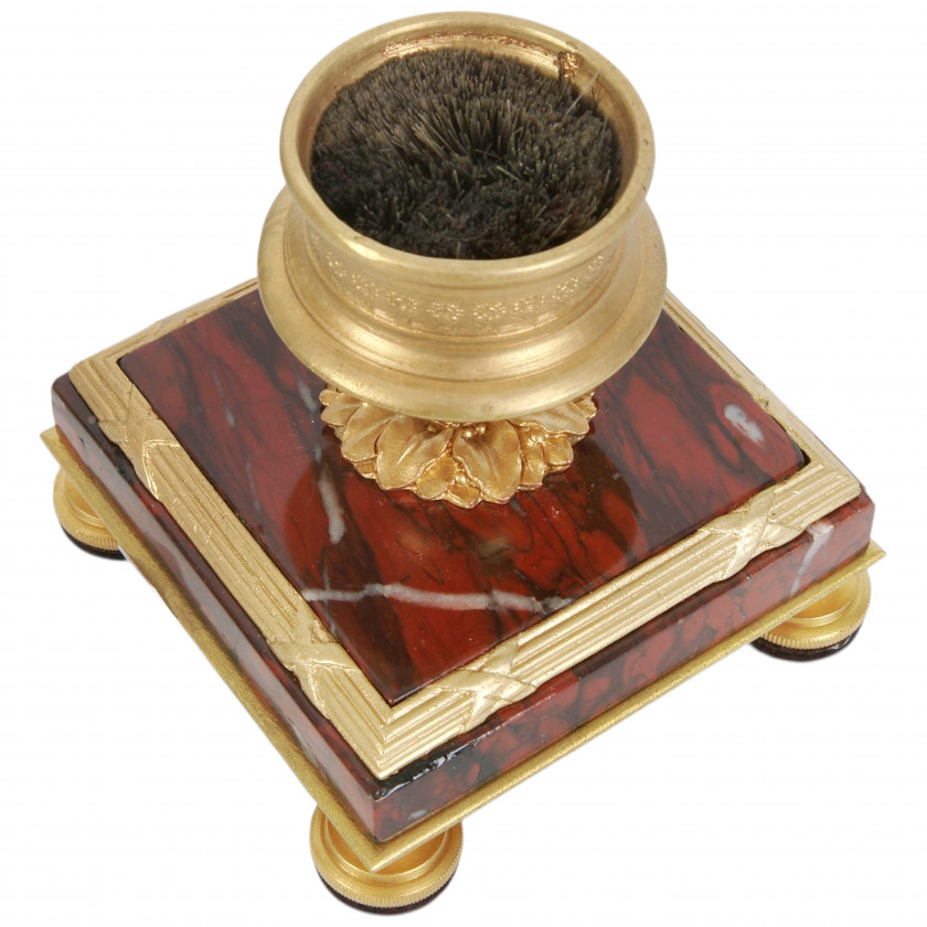 Marble and Gilt-Bronze Desk Set