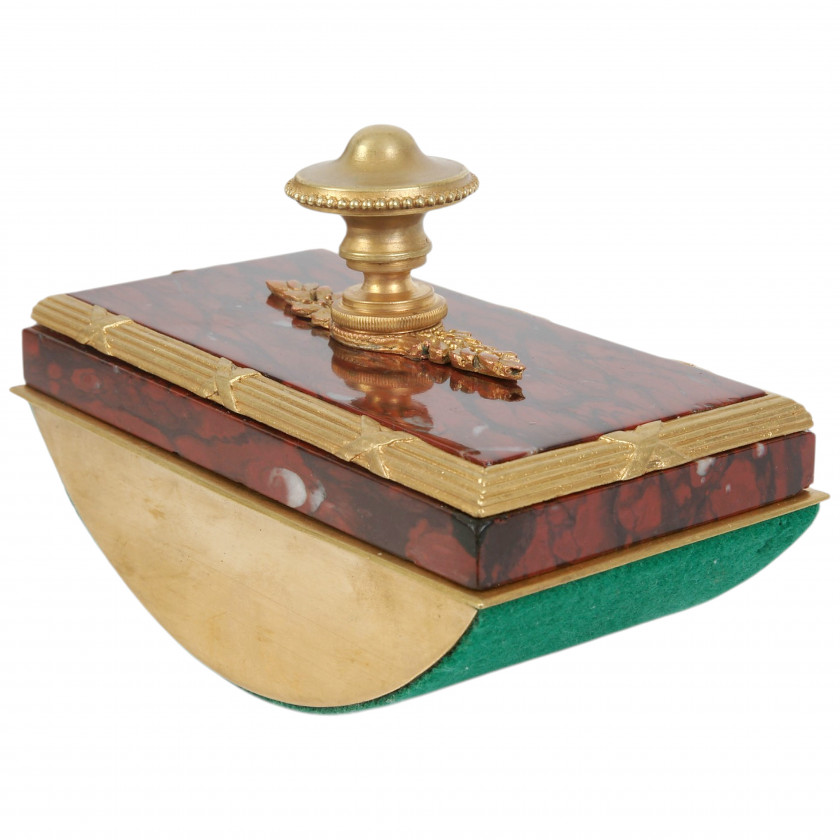 Marble and Gilt-Bronze Desk Set