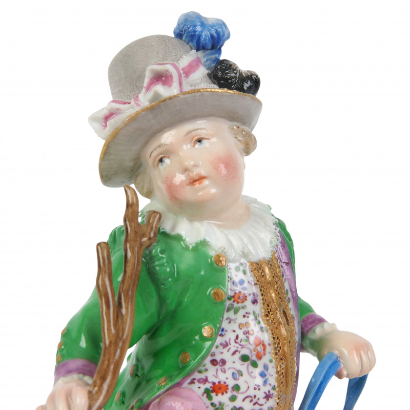 Porcelain Figure "Boy with a Toy Horse"