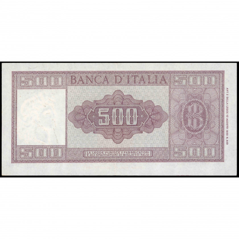 500 Lire, Italy, 1948 (XF), Pick 80a