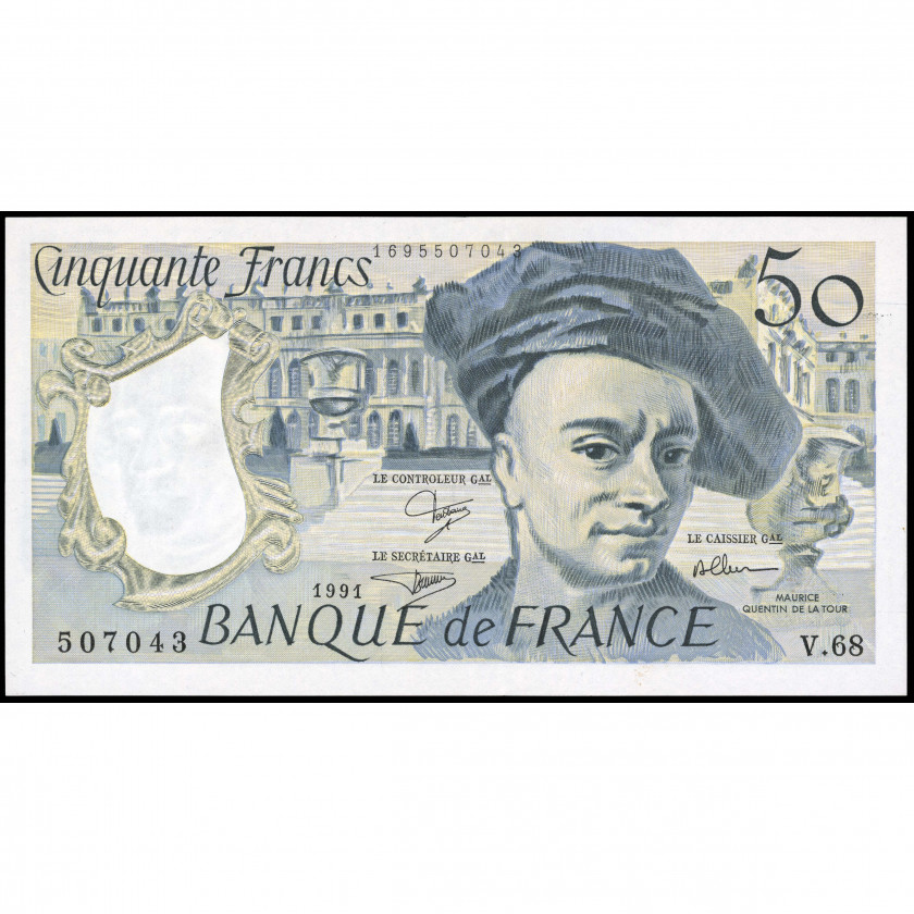50 Franku, Francija, 1991 (AU), Pick 152e