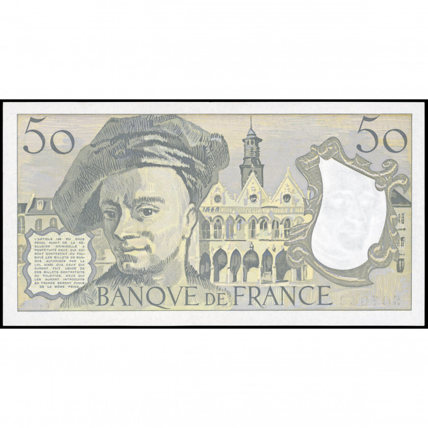 50 Franku, Francija, 1991 (AU), Pick 152e