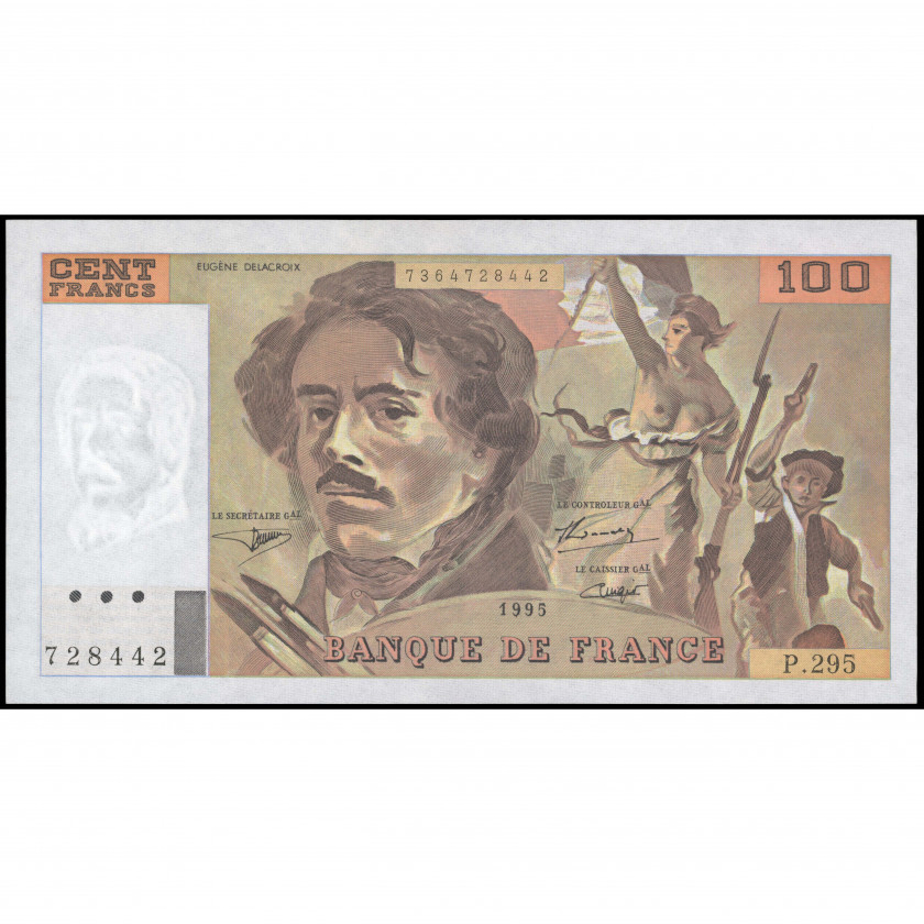 100 Franku, Francija, 1995 (AU), Pick 154h
